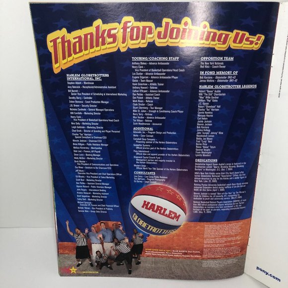 Harlem Globetrotters Autographed 2006 World Tour Program Book Basketball Sports - Picture 4 of 10